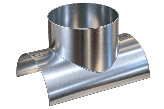 Custom sheet metal pipe saddles fabricated in Fresno, CA